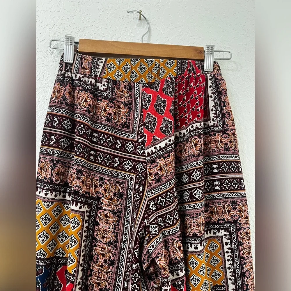 Anthro - Faveur Festival Flowy Wide Leg Crop Pants - S - Picture 5 of 12